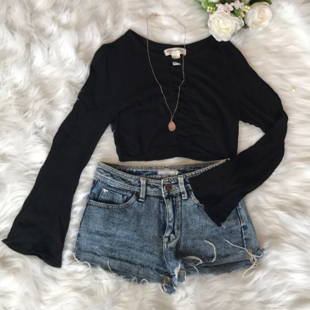 Black crop top - Picture 5 of 5